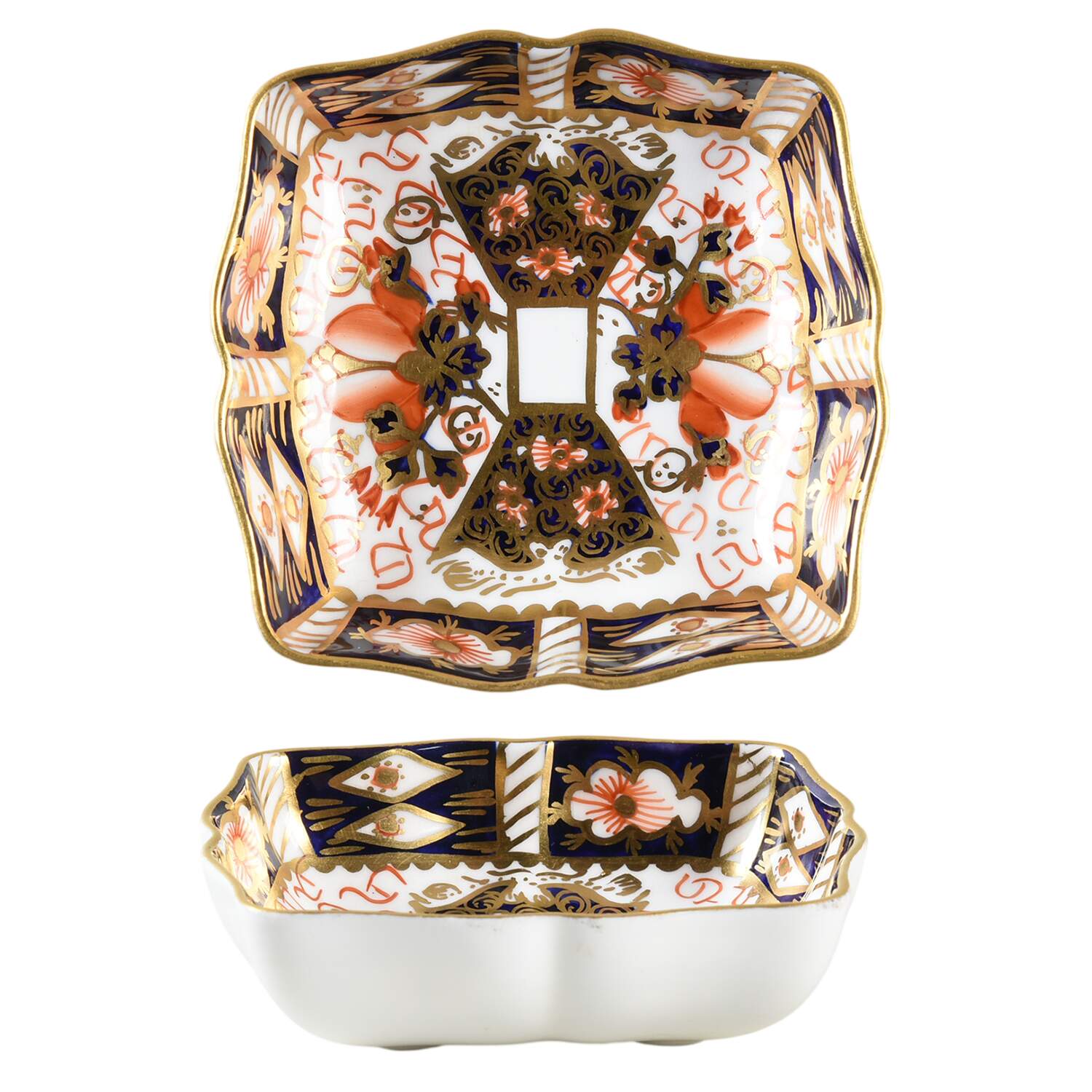 Traditional Imari 3" Square Tray by Royal Crown Derby-1