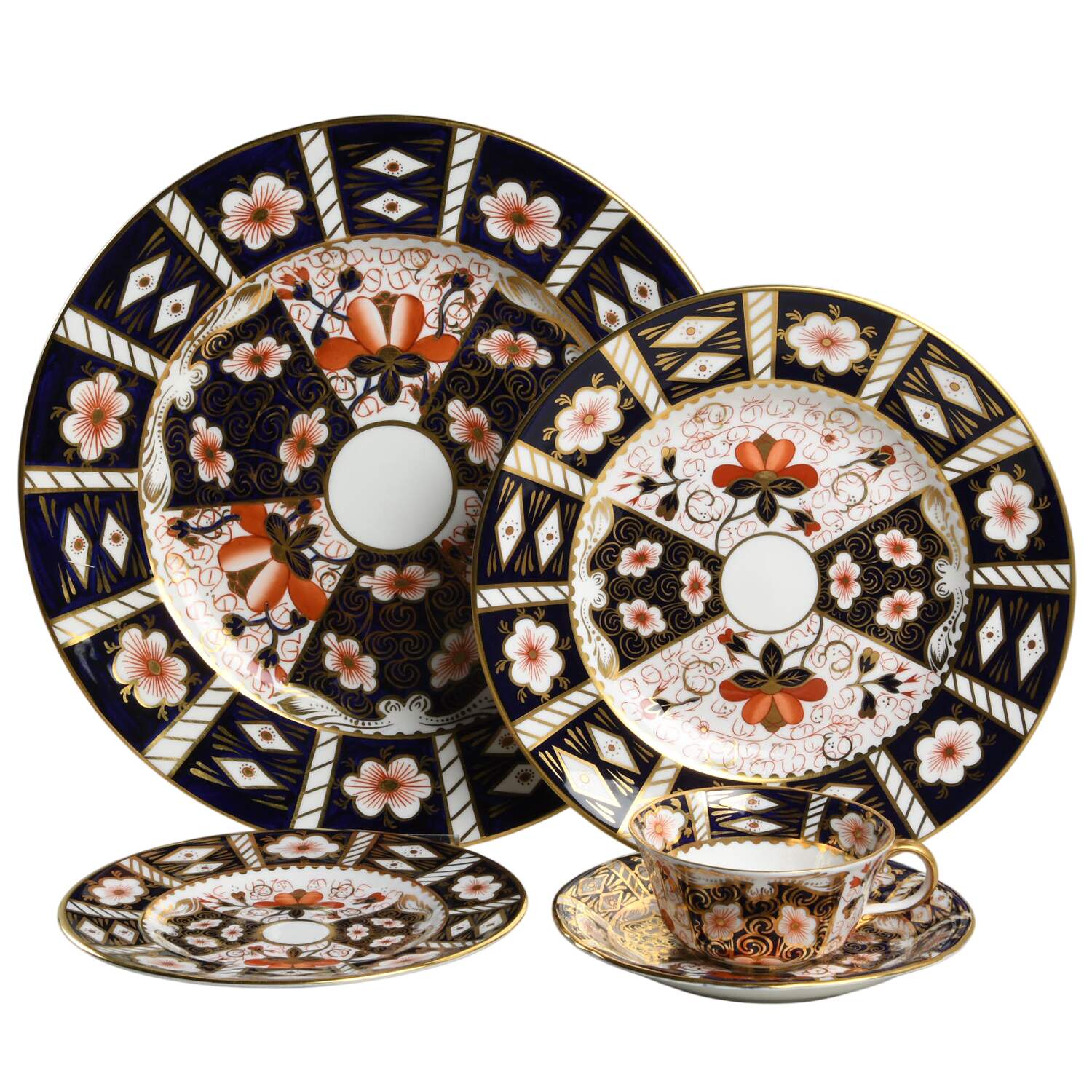 Traditional Imari 40  Piece Estate Set by Royal Crown Derby-1