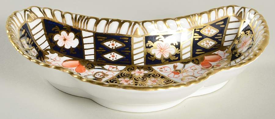 Traditional Imari Crescent Tray by Royal Crown Derby-1
