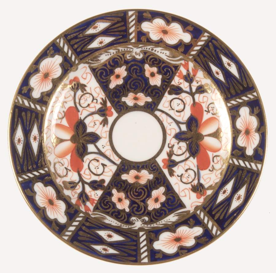 Traditional Imari Round Tray by Royal Crown Derby-1