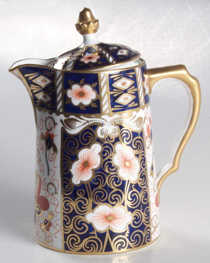 Traditional Imari Large Syrup with Lid by Royal Crown Derby-1