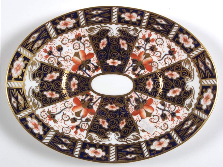 Traditional Imari Underplate for Sauce Boat by Royal Crown Derby-1