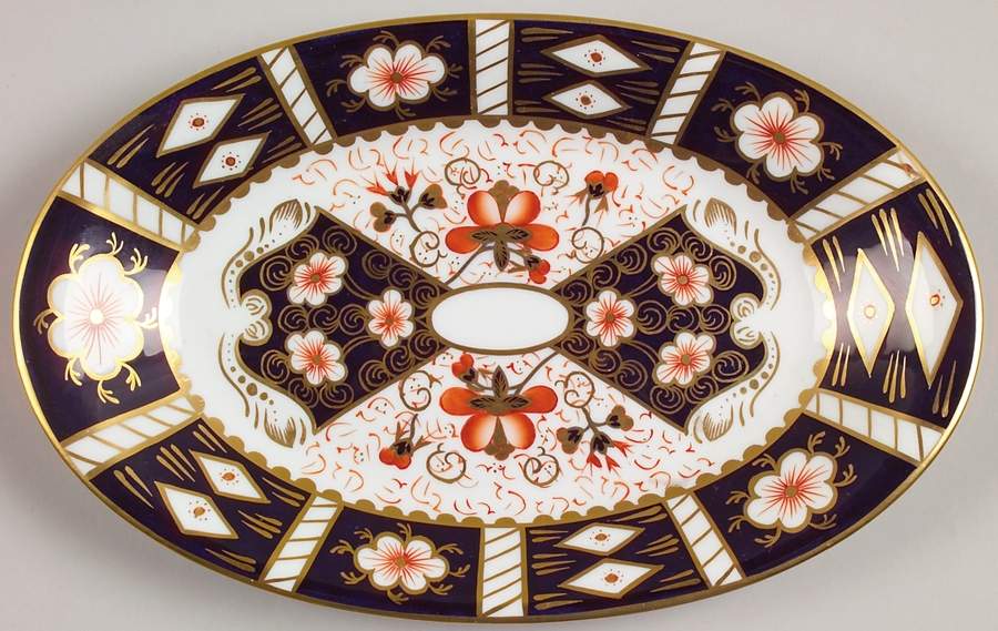 Traditional Imari Relish/Gravy Underplate by Royal Crown Derby-1