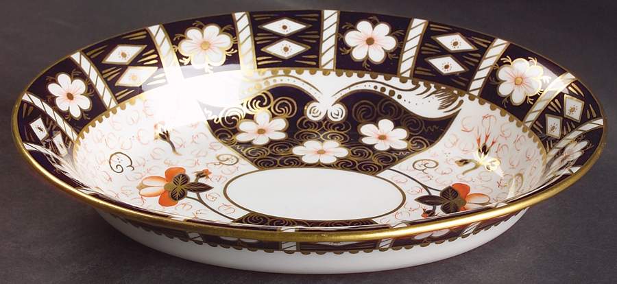 Traditional Imari 10" Oval Vegetable Bowl by Royal Crown Derby-1