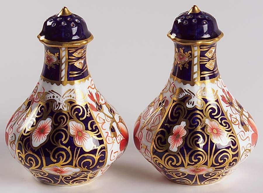 Traditional Imari Salt & Pepper Set by Royal Crown Derby-1