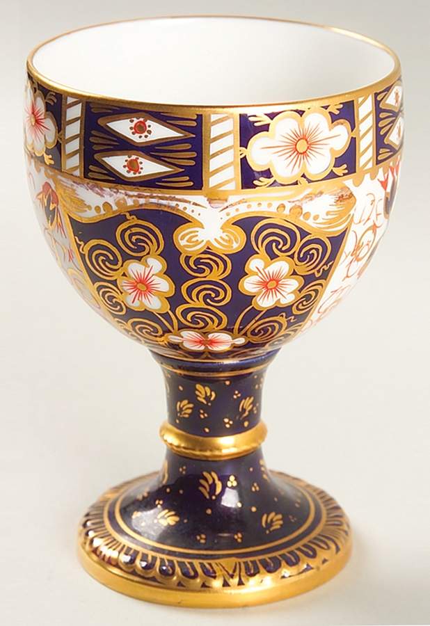 Traditional Imari China Goblet by Royal Crown Derby-1