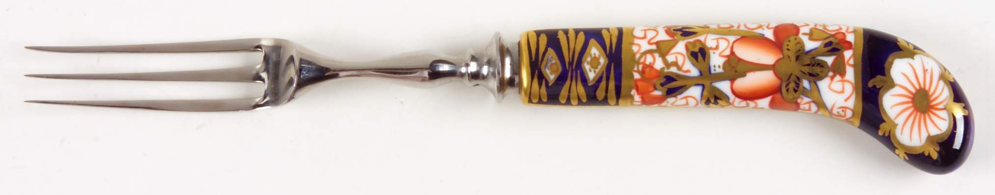 Traditional Imari Individual Fruit Fork with Stainless Tines by Royal Crown Derby-1