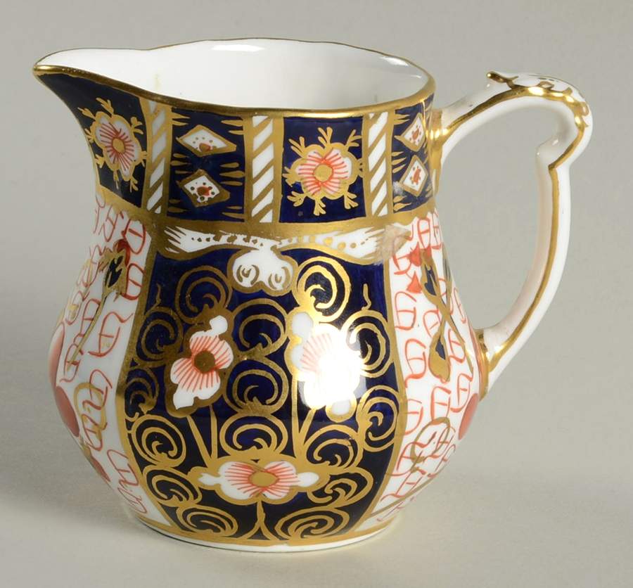 Traditional Imari Creamer by Royal Crown Derby-1