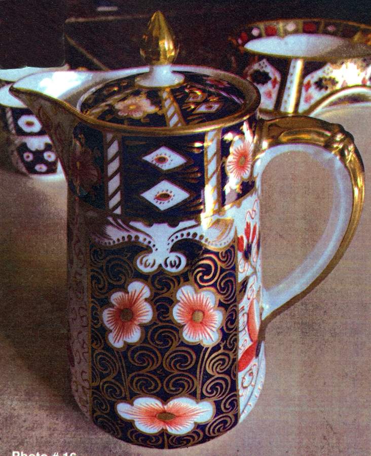 Traditional Imari Large Syrup W/Lid by Royal Crown Derby-1
