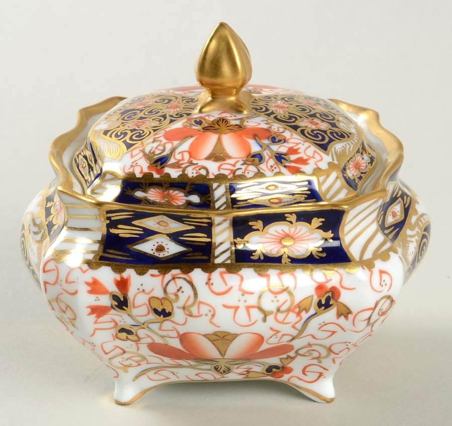 Traditional Imari Square Box & Lid by Royal Crown Derby-1