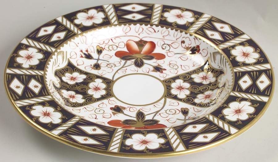 Traditional Imari Large Rim Soup Bowl by Royal Crown Derby-1