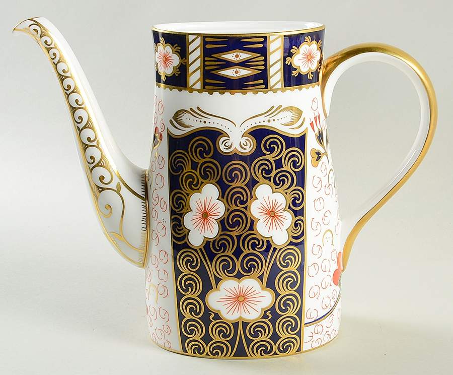 Traditional Imari Coffee Pot No Lid by Royal Crown Derby-1