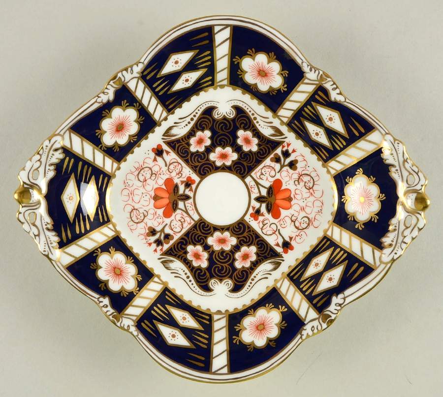 Traditional Imari Square 1685 Basket by Royal Crown Derby-1