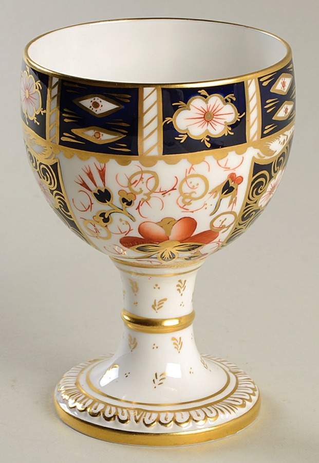 Traditional Imari China Goblet by Royal Crown Derby-1