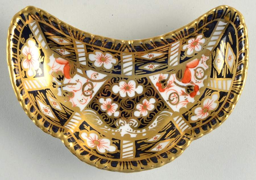 Traditional Imari Crescent Tray by Royal Crown Derby-1
