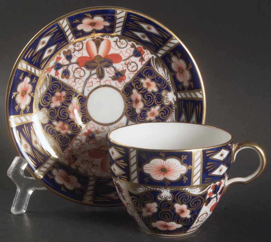 Traditional Imari Flat Cup & Saucer Set by Royal Crown Derby-1