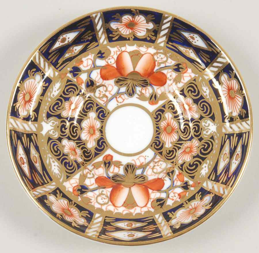 Traditional Imari Saucer for Flat Demitasse Cup by Royal Crown Derby-1