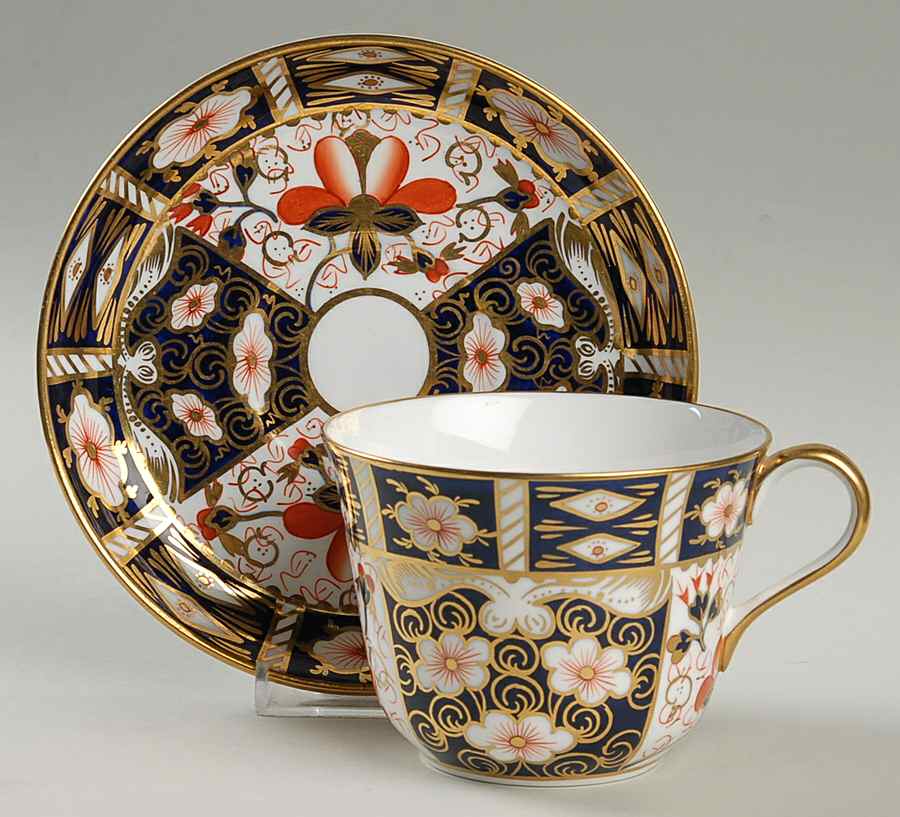 Traditional Imari Oversized Cup & Saucer Set by Royal Crown Derby-1