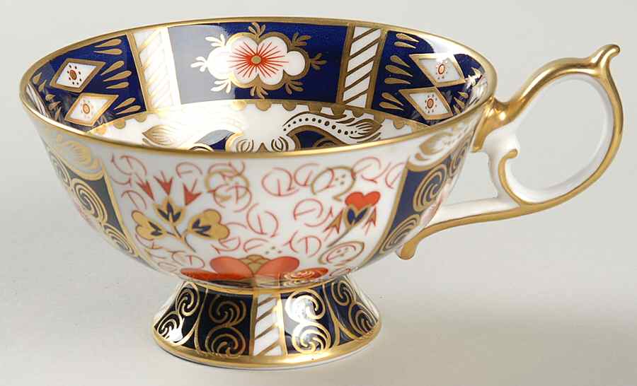 Traditional Imari Footed Cup by Royal Crown Derby-1