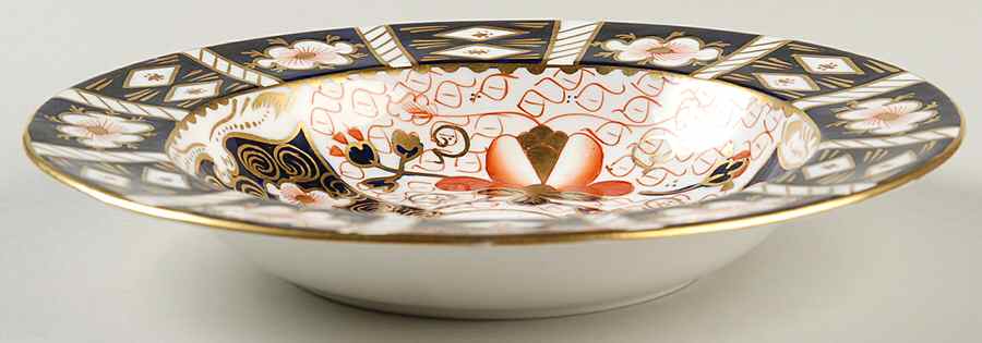 Traditional Imari Rim Soup Bowl by Royal Crown Derby-1