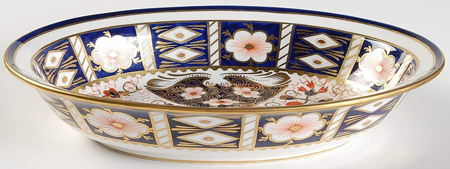 Traditional Imari 11" Oval Vegetable Bowl by Royal Crown Derby-1