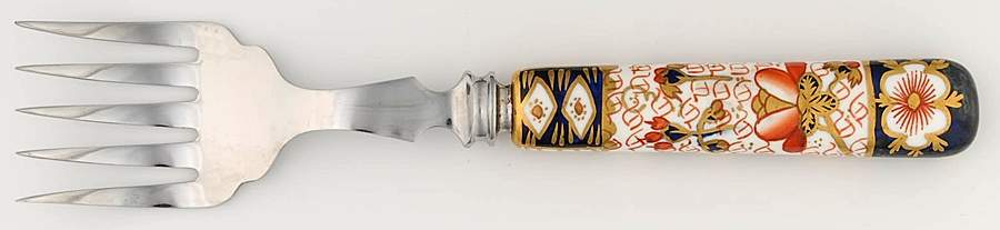 Traditional Imari Cold Meat Fork by Royal Crown Derby-1