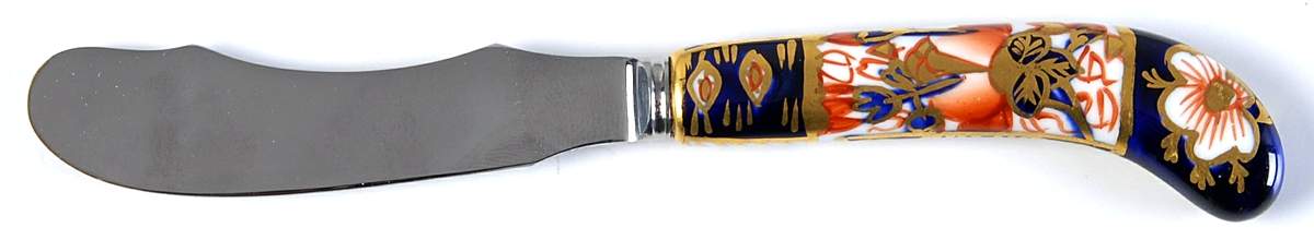 Traditional Imari Hollow Handle Butter Spreader by Royal Crown Derby-1
