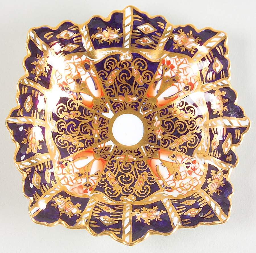 Traditional Imari 4" Square Ashtray by Royal Crown Derby-1