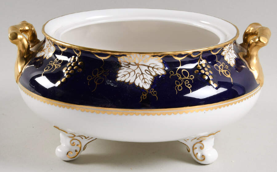 Vine Cobalt Blue Round Vegetable No Lid by Royal Crown Derby-1