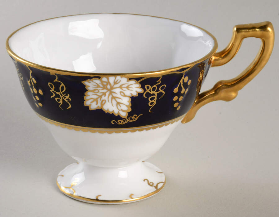 Vine Cobalt Blue Footed Cup by Royal Crown Derby-1