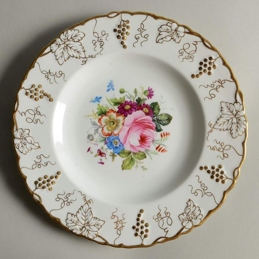 Vine Garnett Center Salad Plate by Royal Crown Derby-1
