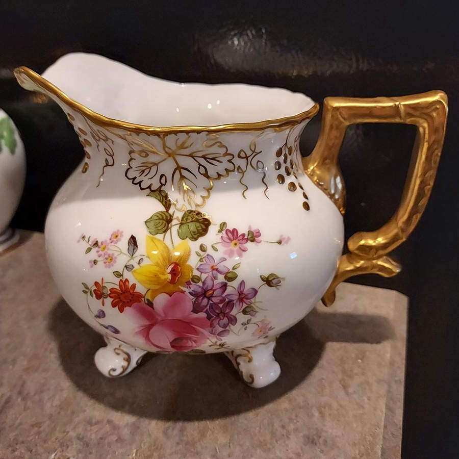 Vine (Posie Center) Round Gravy Boat by Royal Crown Derby-1