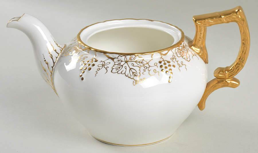 Vine Gold Small Teapot No Lid by Royal Crown Derby-1