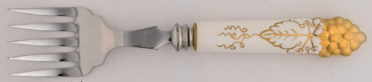 Vine Gold Cold Meat Fork by Royal Crown Derby-1