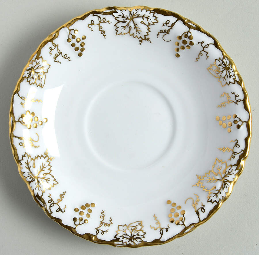 Vine Gold Saucer by Royal Crown Derby-1