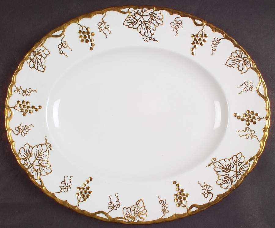 Vine Gold 13" Oval Serving Platter by Royal Crown Derby-1