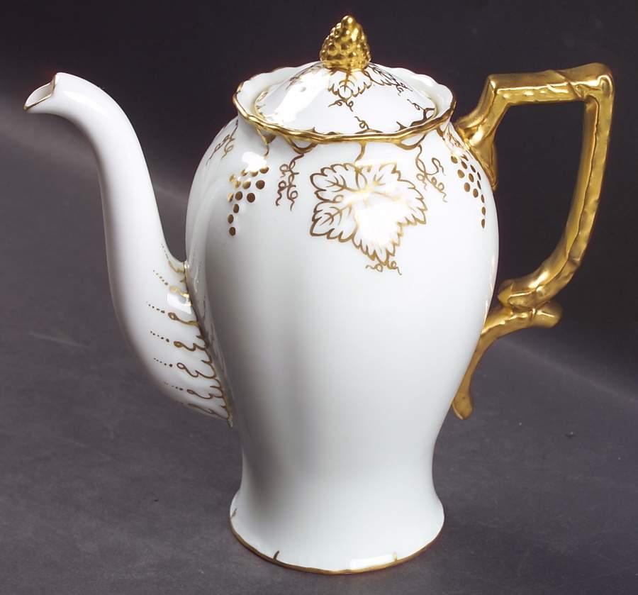 Vine Gold Small Coffee Pot & Lid by Royal Crown Derby-1