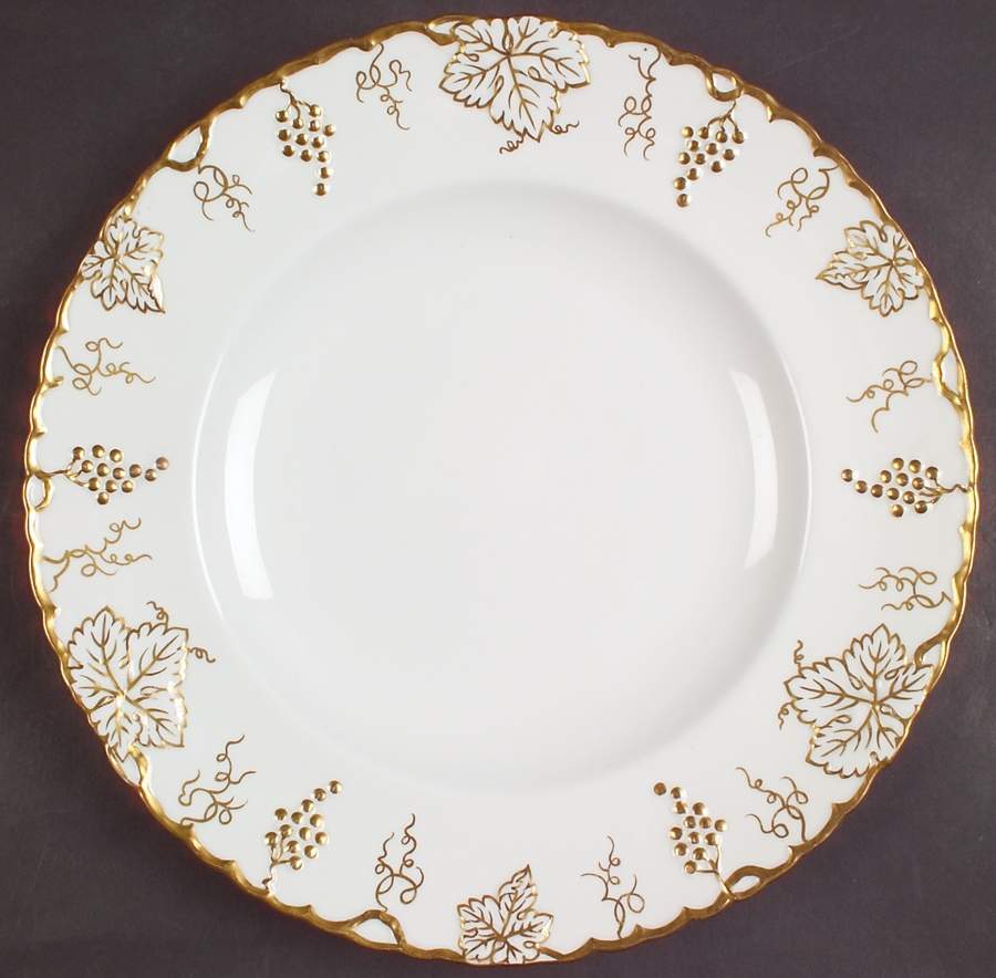 Vine Gold 11" Chop Plate (Round Platter) by Royal Crown Derby-1