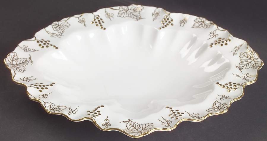 Vine Gold Large Oval Dessert Bowl by Royal Crown Derby-1
