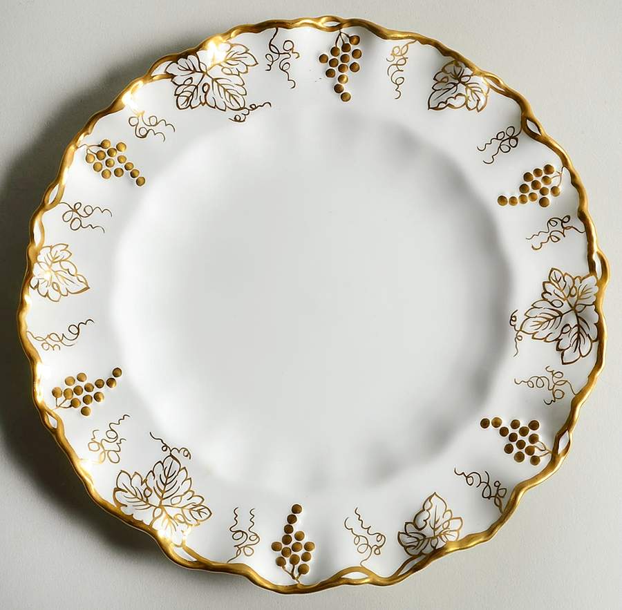 Vine Gold Sheffield Dessert Plate by Royal Crown Derby-1