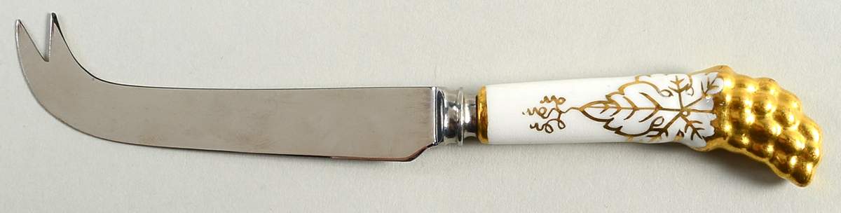 Vine Gold Cheese Knife with Stainless Blade by Royal Crown Derby-1