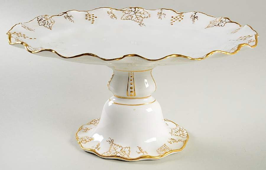 Vine Gold Oval Compote (Height X Length) by Royal Crown Derby-1