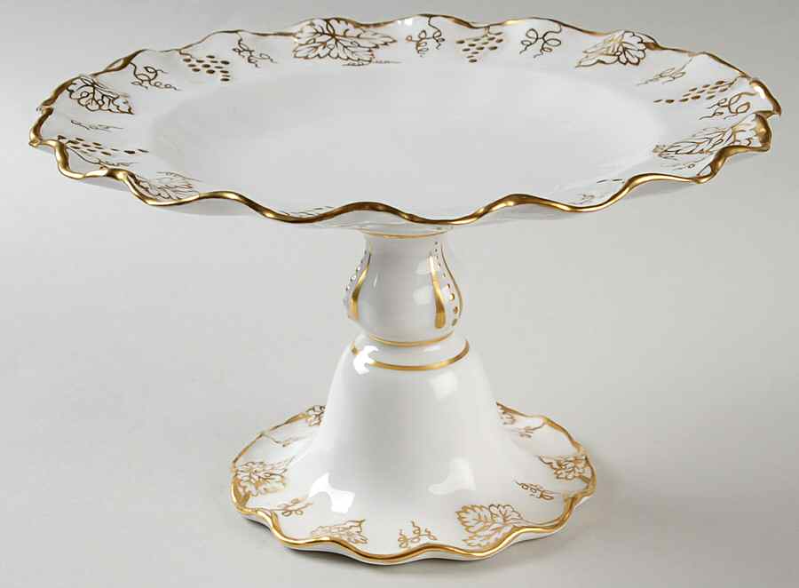 Vine Gold Round Compote (Height X Width) by Royal Crown Derby-1