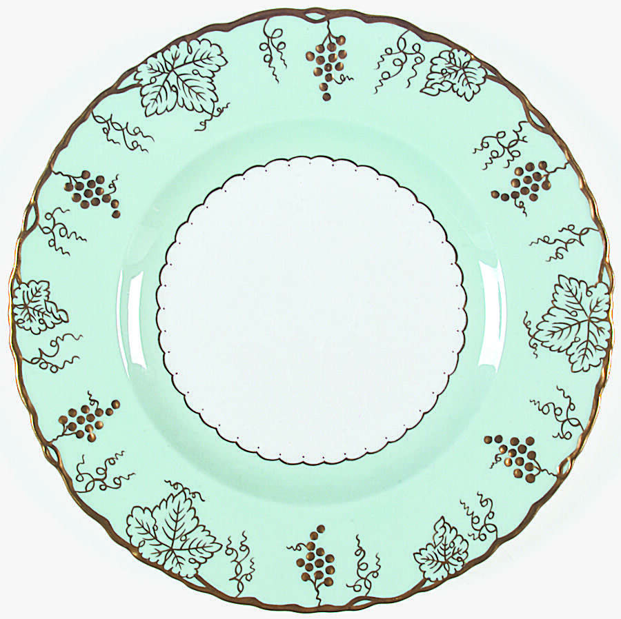 Vine Green (Duesbury) Dinner Plate by Royal Crown Derby-1