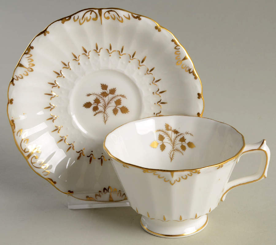 Wentworth Footed Cup & Saucer Set by Royal Crown Derby-1