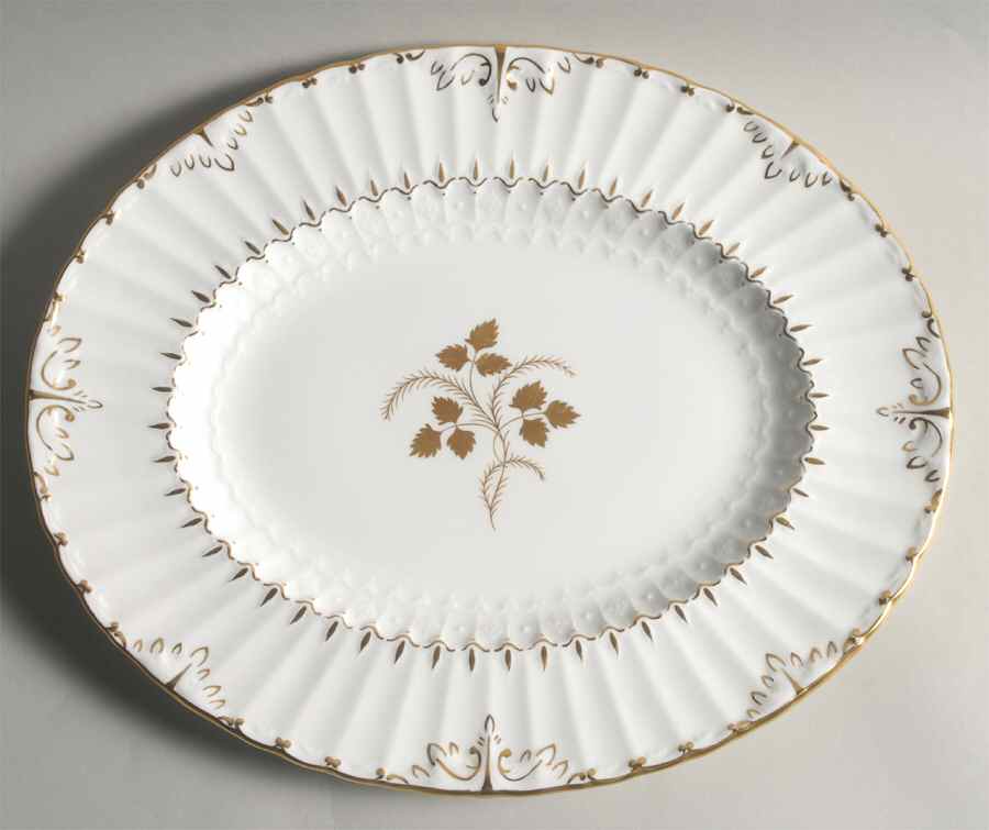 Wentworth 13" Oval Serving Platter by Royal Crown Derby-1