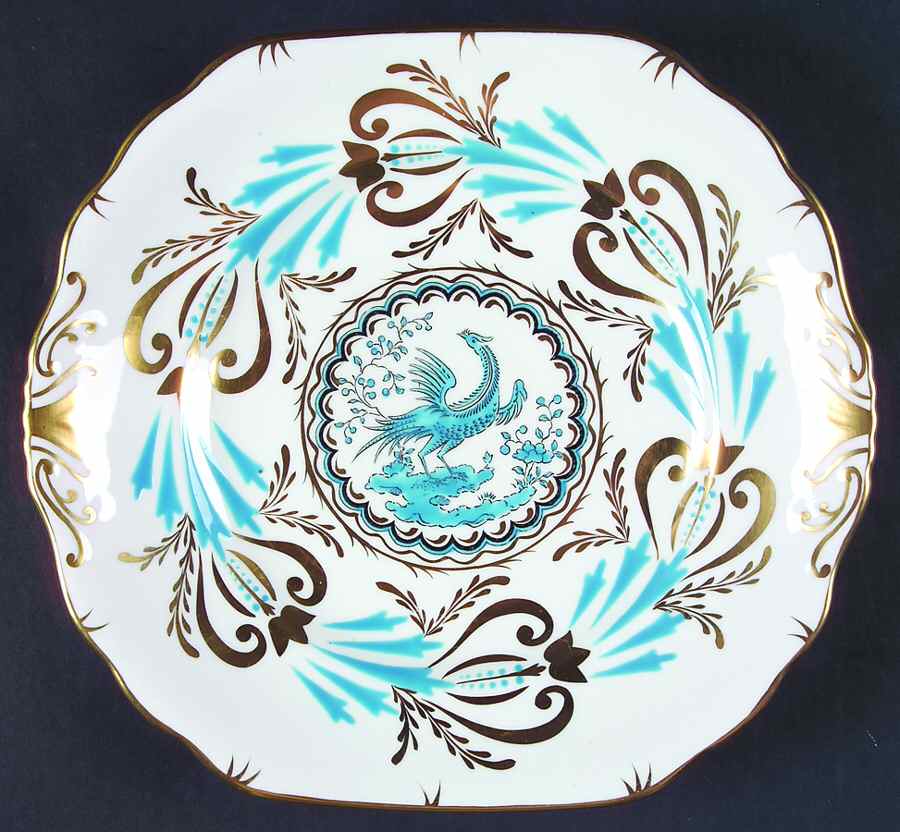 3800a Square Handled Cake Plate by Royal Chelsea-1