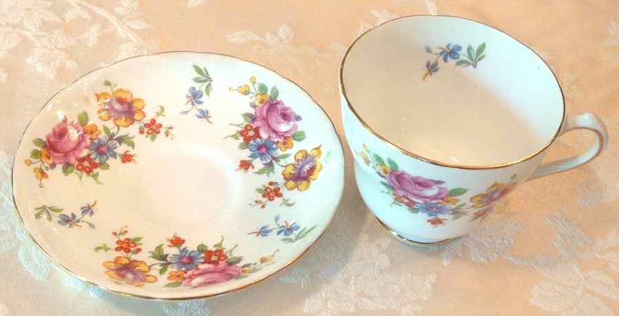 4188A Footed Cup & Saucer Set by Royal Chelsea-1