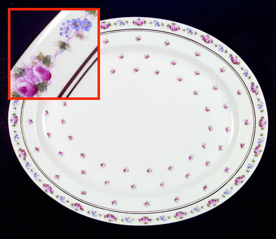 5859 14" Oval Serving Platter by Royal Chelsea-1
