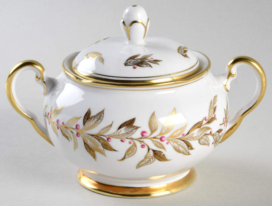 Almond Willow Sugar Bowl & Lid by Royal Chelsea-1